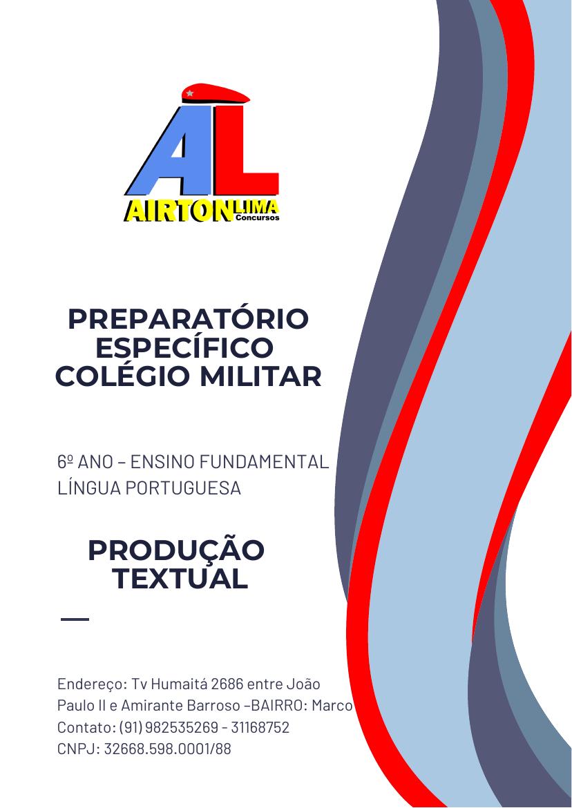 Capa do material Redação – Produção Textual