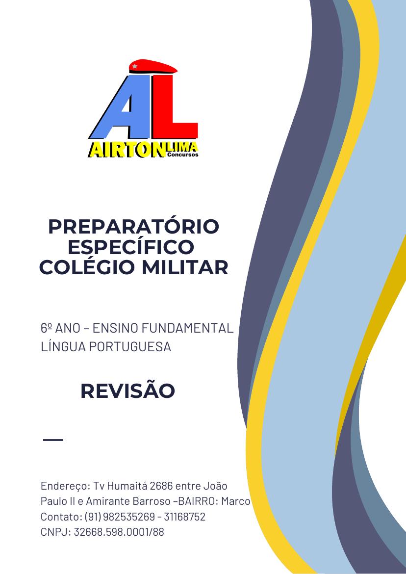 Capa do material Língua Portuguesa – Revisão