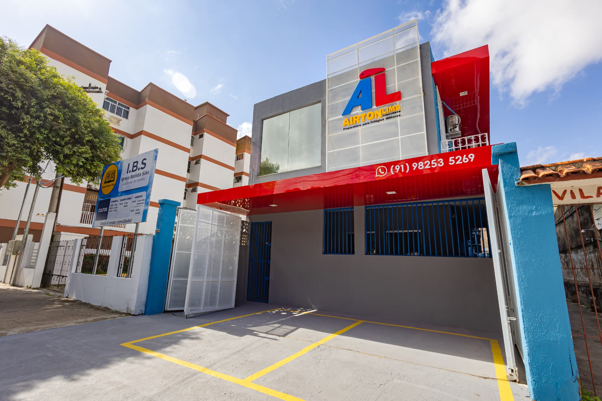 Fachada do Airton Lima Concursos em Belém